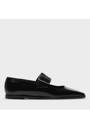 Aeyde Women's Sunny Patent Leather Flats - UK 4