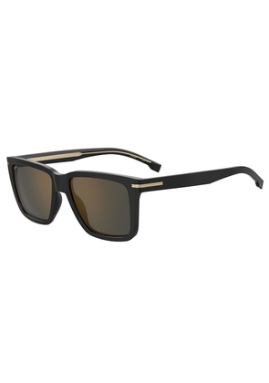 Hugo Boss Grey Bronze Brown Mirror Square Mens Sunglasses BOSS 1598/S 02M2/JO 55