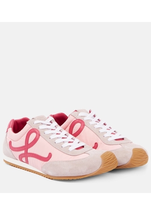 Loewe Ballet Runner 2.0 suede-trimmed sneakers