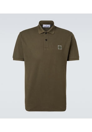Stone Island Compass cotton pique polo shirt