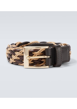 Lardini Braided leather belt