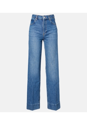 Frame Loose mid-rise wide-leg jeans