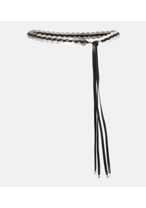 Isabel Marant Sevan embellished leather belt