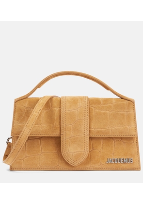 Jacquemus Bambino Large suede crossbody bag
