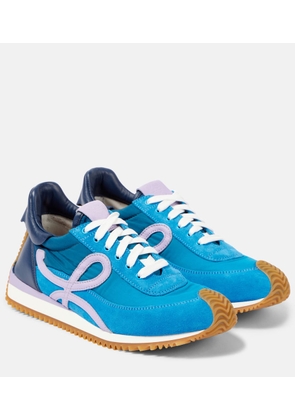 Loewe Flow Runner 2.0 suede-trimmed sneakers