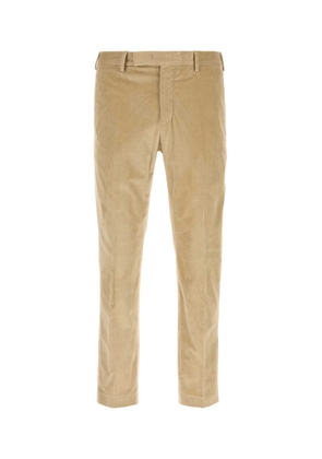 PT Torino Beige Stretch Corduroy Pant