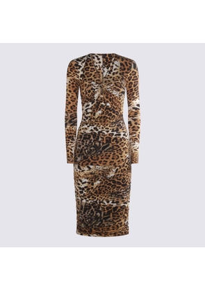 Roberto Cavalli Multicolor Midi Dress