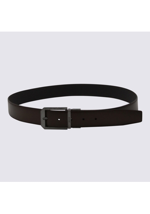 Zegna Black Leather Belt