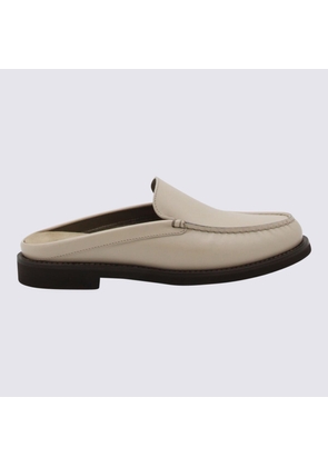 Brunello Cucinelli Light Beige Leather Loafers