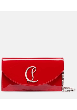Christian Louboutin Loubi54 patent leather clutch