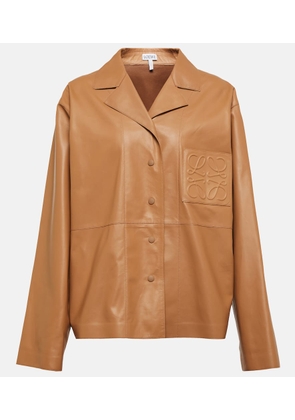 Loewe Anagram leather jacket