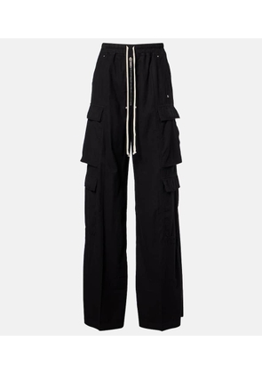 Rick Owens Jumbo Belas high-rise cotton cargo pants