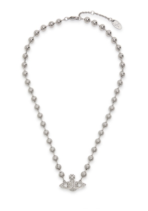 Vivienne Westwood Thames Mini Bas Relief orb Necklace - Silver - One Size