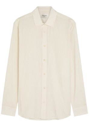 Saint Laurent Pinstriped Cotton Shirt - White - L