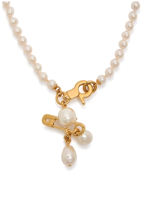 Vivienne Westwood Claude Small Faux Pearl Necklace - Gold - One Size