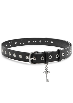 Vivienne Westwood Multi Charms Stud Leather Belt - Black - One Size