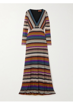 Missoni - Striped Metallic Crochet-knit Maxi Dress - Multi - IT36,IT38,IT40,IT42,IT44,IT46,IT48