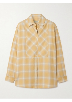 KALLMEYER - Chloé Checked Voile Shirt - Yellow - x small,small,medium,large