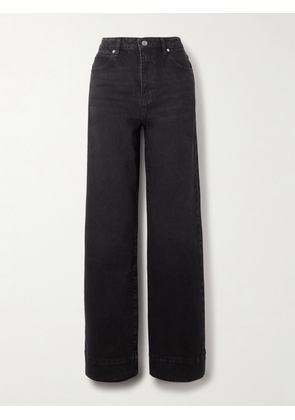FRAME - The Streamline High-rise Straight-leg Jeans - Black - 23,24,25,26,27,28,29,30,31,32,33