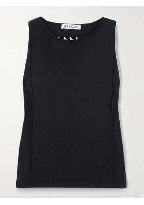 Our Legacy - Cutout Cotton-jersey Tank - Black - EU 32,EU 34,EU 36,EU 38,EU 40,EU 42