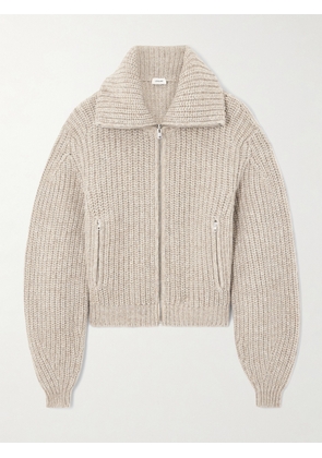 LEMAIRE - Oversized Ribbed Alpaca And Yak Hair-blend Cardigan - Neutrals - xx small,x small,small,medium,large,x large