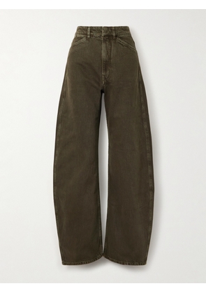 LEMAIRE - High-rise Barrel-leg Organic Jeans - Green - FR 32,FR 34,FR 36,FR 38,FR 40,FR 42
