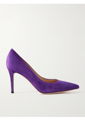 Gianvito Rossi - Gianvito 85 Suede Pumps - Purple - IT36,IT36.5,IT37,IT37.5,IT38,IT38.5,IT39,IT39.5,IT40,IT40.5,IT41,IT41.5,IT42