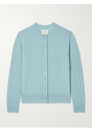 DÔEN - Danaë Ribbed Cashmere Cardigan - Blue - xx small,x small,small,medium,large,x large
