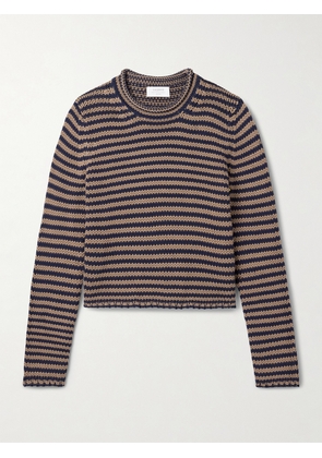 La Ligne - Mini Marina Striped Cotton Sweater - Blue - xx small,x small,small,medium,large,x large,xx large