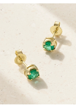 Jennifer Meyer - Small Illusion 18-karat Gold Emerald Earrings - One size