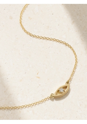 Jennifer Meyer - Evil Eye Mini 18-karat Gold Diamond Necklace - One size
