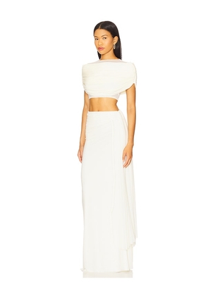 Deme by Gabriella Alyssa Set in Ivory. Size L. Also in M, S, XS.