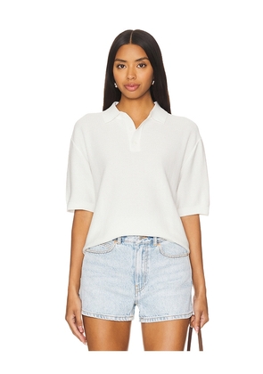 WAO Textured Polo in Cream. Size XL/1X. Also in L.