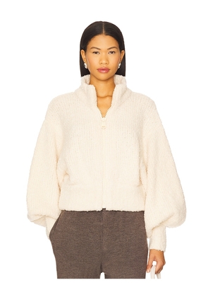 Zimmermann Boucle Bomber in Cream. Size 1/S. Also in 0/XS, 2/M, 4/XL.