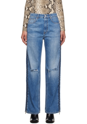 Stella McCartney Blue Zip Jeans