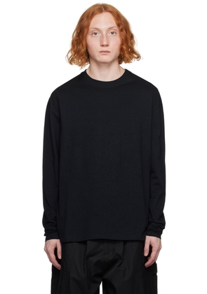 Lownn Black Crewneck Long Sleeve T-Shirt