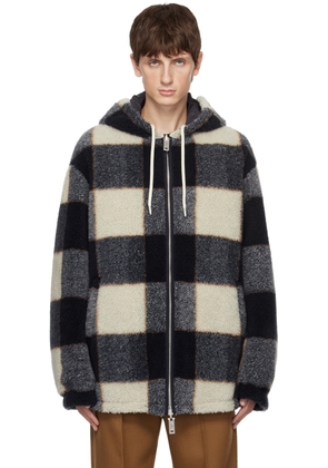 Emporio Armani Blue Check Reversible Jacket