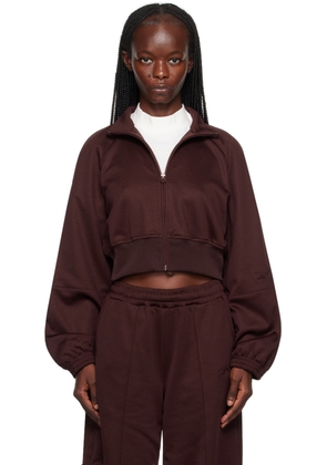 Reebok Classics Burgundy Cropped Jacket