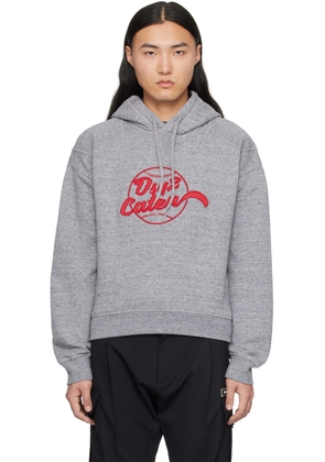 Dsquared2 Gray Embroidered Hoodie