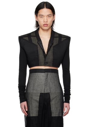 Rick Owens Black Cobra Micro Blazer