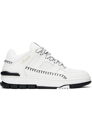Axel Arigato White & Black Area Lo Stitch Sneakers