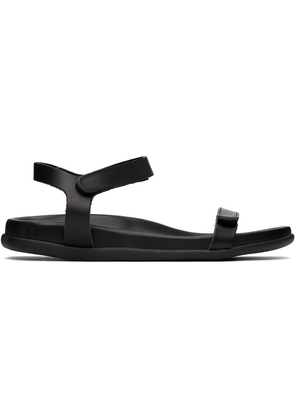 Ancient Greek Sandals Black Poros Sandals