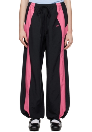 OPEN YY Black Color Block Lounge Pants