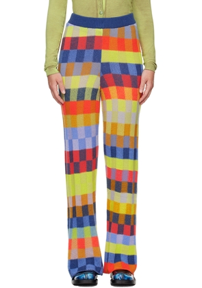 The Elder Statesman Multicolor Flared Lounge Pants
