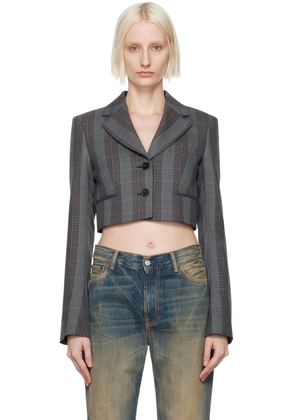 Acne Studios Gray Cropped Blazer