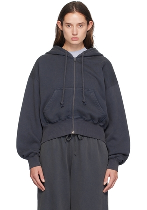 Acne Studios Navy Zip Hoodie