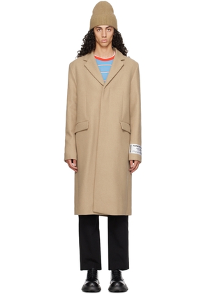 Acne Studios Beige Single-Breasted Coat