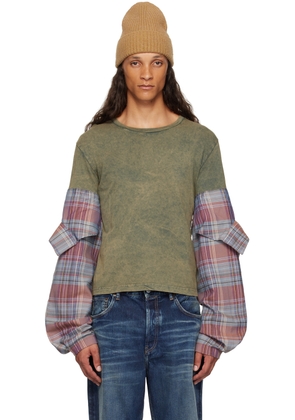 Acne Studios Multicolor Paneled Long Sleeve T-Shirt