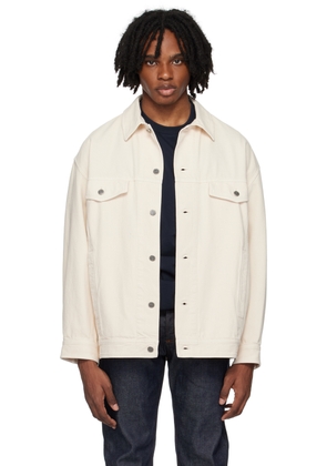 A. P.C. Beige Elvis Denim Jacket