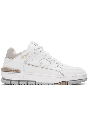 Axel Arigato White & Beige Area Lo Sneakers